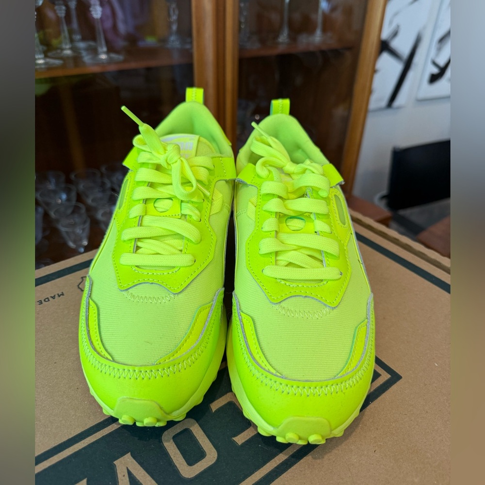 Neon Green Athletic Sneakers - Puma Women’s